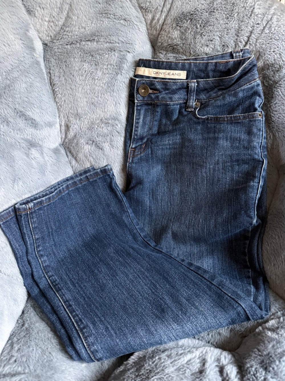 Dkny Women’s Dark Blue Boot-Cut Jeans
